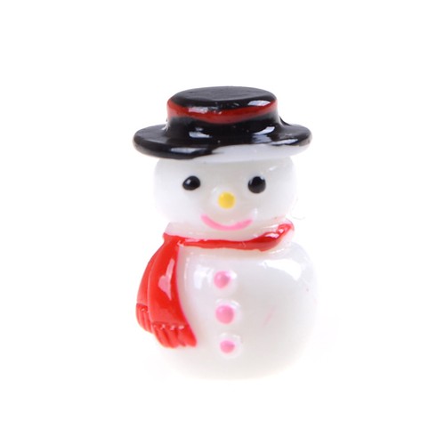 2pcs 1:12 Snowman Button+Green Gloves Christmas Dollhouse Home Miniature Decor