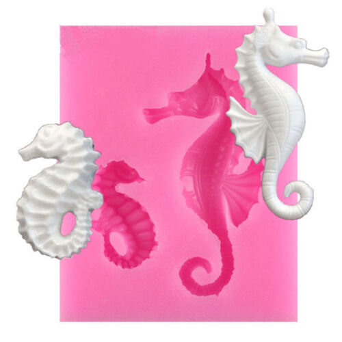 3D Sea Horse Silicone Mold Fondant Sugarcraft Cookie Candy Jelly Mold Cake Decor