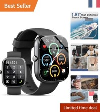 Montre Intelligente Étanche avec Podomètre et Suivi de Santé Avancé
