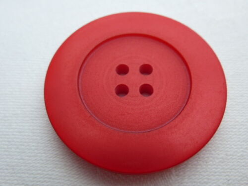 Boutons bouton 33mm 4 trous rouge 9780-54