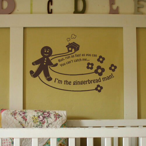 Home Transfer Kids Decal Decor Stencils Art UK Nursery Rhyme Quote Wall Sticker