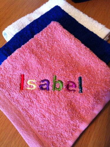 nouvelle maison anniversaire nouveau bébé broderie cadeau Personnalisé de flanelle de coton//serviettes