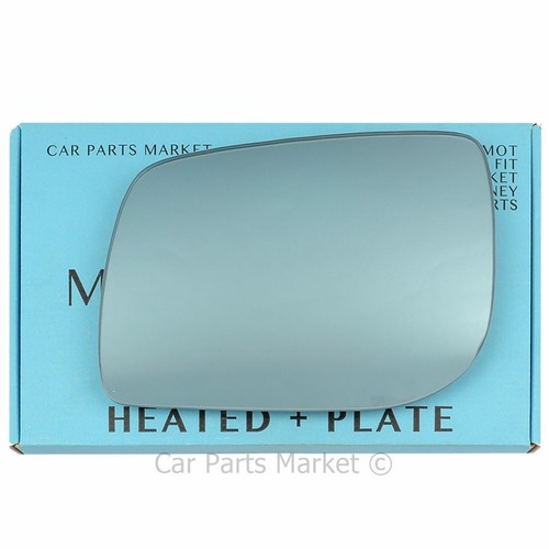 plate Left Blue Convex Wing mirror glass for Range rover P38 95-02 heated