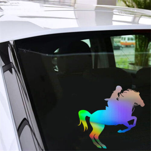 Riding Horse Car Stickers Window Bumper Auto Vehicle Decal Sport Decoration