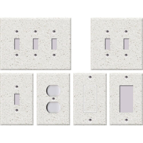 Faux Quartz Pattern 4 Stone Texture Light Switch Covers Home Decor Outlet 