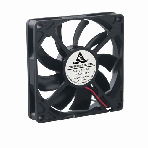 2Pcs DC Dual Ball Bearing Brushless Cooling Cooler Case Fan 24V 80mm 80x15mm