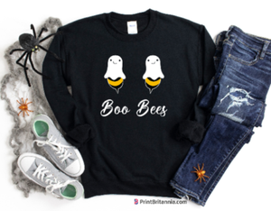 Boo abejas Mujeres Halloween Sudaderas Camisetas Prendas con capucha