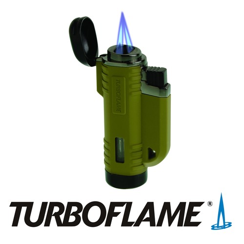 TurboFlame 1300°C Twin VFlame Ranger Lighter Butane Refilable Windproof Jet BBQ
