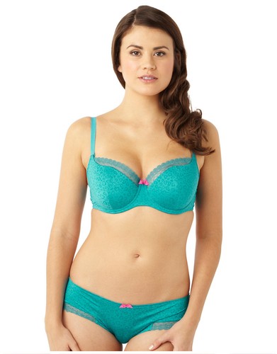 Brand New Cleo by Panache Juna Brief Teal Green Animal Print 7732 VARIOUS SIZES