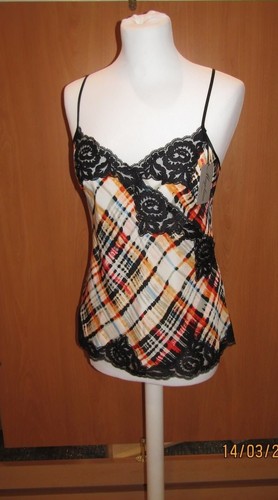 CARACO MARJOLAINE 100/% SOIE modèle BELFAST couleur IMPRIME NOIR T 38//40//42