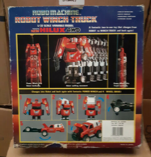 Details about   Vintage Retro Robo Machines Robot Winch Toyota Truck figure Go-Bot Bandai toys 