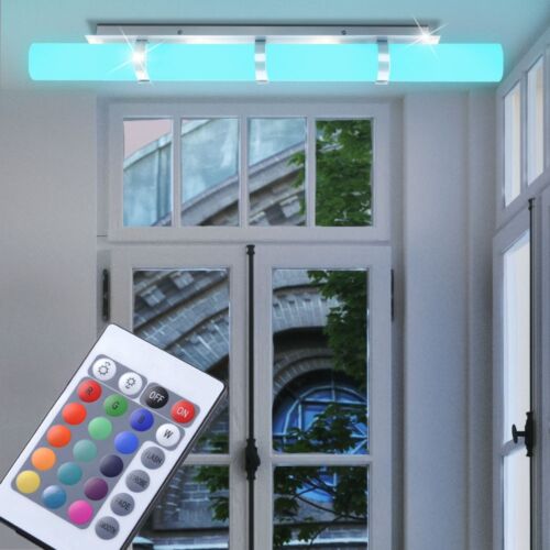 RGB LED Deckenlampe Esszimmer Wandleuchte Dimmer Fernbedienung LxBxH 85x9x11 cm