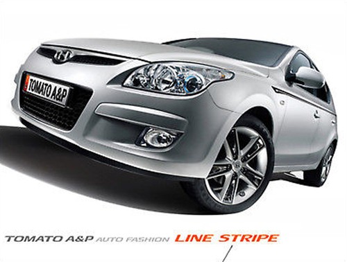 Line Sticker Dark Silver 8P For 08 11 Kia Forte New Cerato