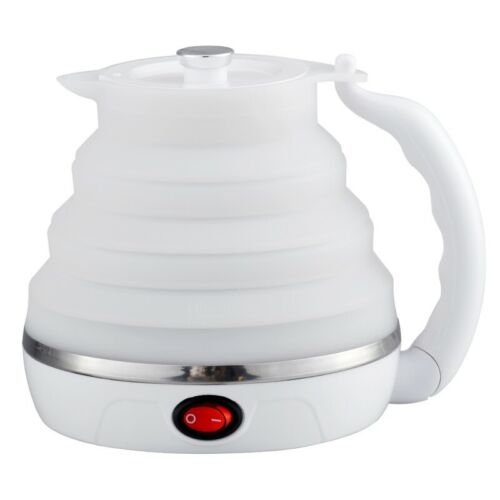 Portable Electric Kettle Silicone Foldable Travel Camping Water Boiler Adjusting 