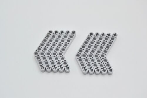 LEGO 10 x Liftarm neuhell grau Light Bluish Gray Technic 1x9 Bent 6-4 Thick 6629 
