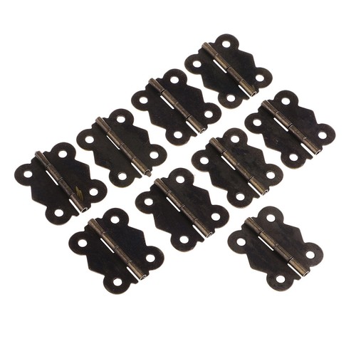 10 Stueck Mini Schmetterling Stil Kabinett Schublade Scharnierband Mit
