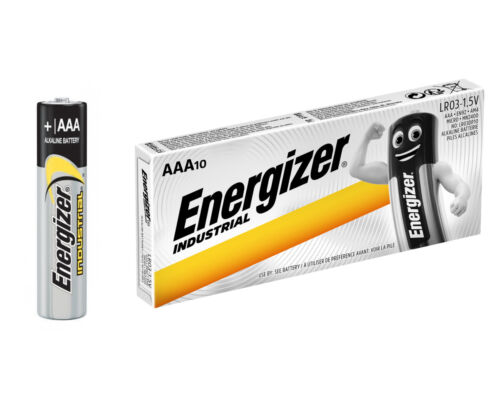 10x Energizer Industrial Alkaline Batterie AAA-Micro EN92 LR03 MN2400 1.5V