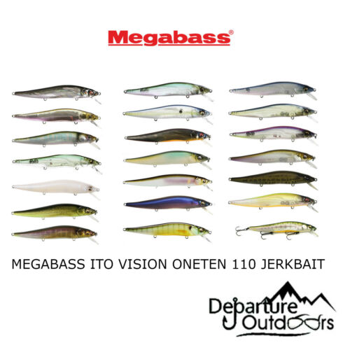 110Mm Megabass Ito Vision Oneten 110 Suspending Jerkbait 4 1//3/" Fishing Lure