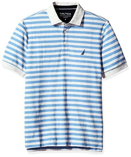 Pick SZ/Color. Nautica Mens Standard Classic Short Sleeve Stripe Polo Shirt L 