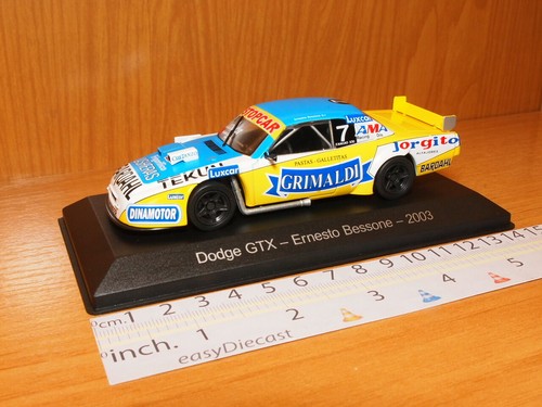 DODGE GTX 1:43 ERNESTO BESSONE TURISMO CARRETERA TC 2003#7 GRIMALDI BARDAHL