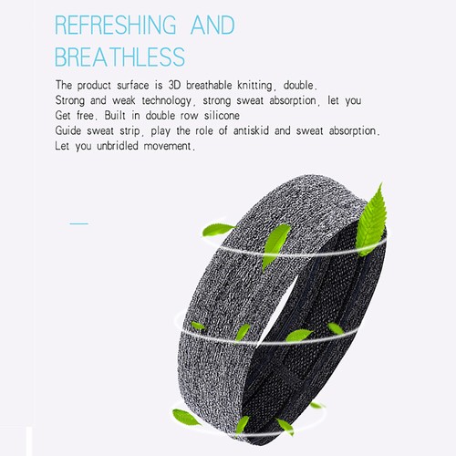 Yoga Fitness Running Riding Antislip Headband Moisture-Wicking Sport Sweatband l