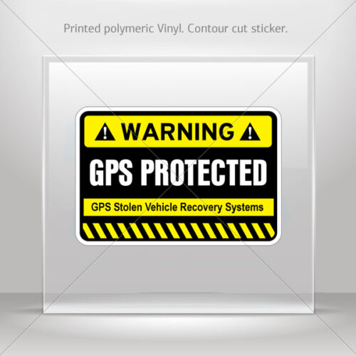 Stickers Decal Gps Protected Prevention Sign Atv Bike Garage st5 X4RS5 