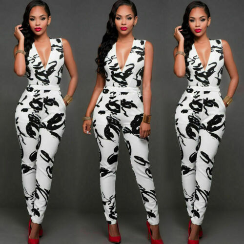 Summer Romper Trousers New Women Ladies Clubwear Playsuit Bodycon Party Jumpsuit