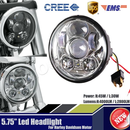 Motorcycle 5.75/" 5-3//4/'/' Headlight Round Projector LED DRL Bulb For HL