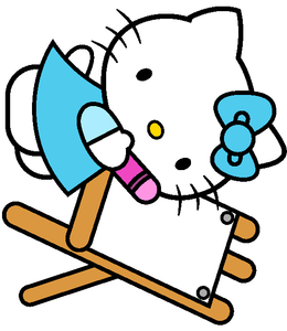 HELLO KITTY photo paper WALL STICKER WALL DECALS
