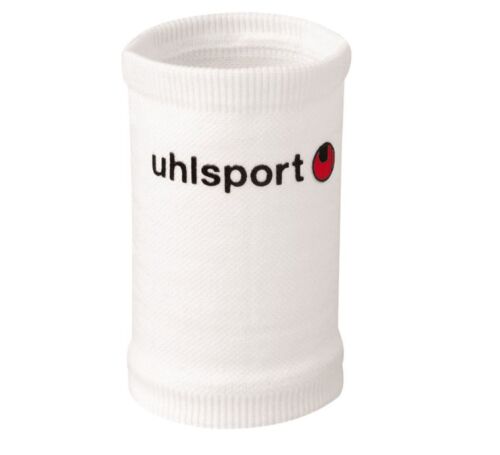 Great New Authentic Uhlsport TIBIA SUPPORT Shinguard Sleeves Sleeve WHITE Junior