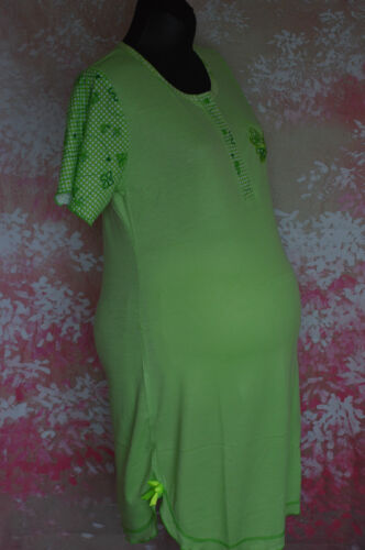 Woman maternity nightdress nightwear with two sides buttons and short sleeve M46 