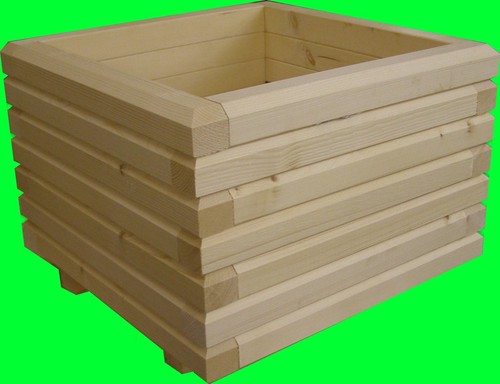 Massiv Pflanzkasten 100x60x48 Rahmenholz 6//6 Blumenkasten Pflanztrog unbehandel