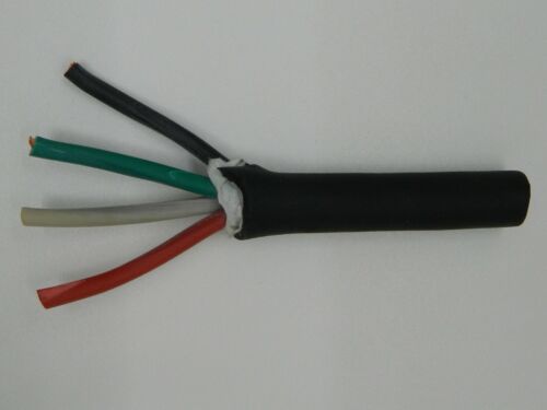 100 ft 18//4 SJOOW SJO SJ SJ00W Black Rubber Cord Outdoor Flexible Wire//Cable