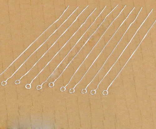 20X long box Threads chaîne de bricolage pour boucles d/'oreilles Making composants Jewelry Findings