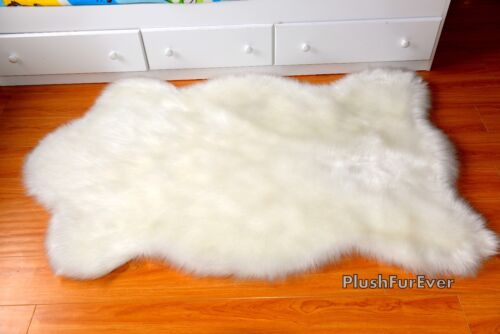 new white sheepskin nursery rug plush baby boy girl area throw rug new luxury 