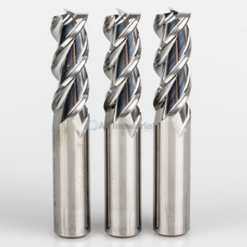 3 Pcs 7//16/" YG1 Alu-Power 3 Flute Regular Length Carbide End Mill for Aluminum