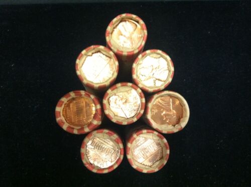 1961 D mint  UNCIRCULATED  LINCOLN CENT UNOPENED BANK WRAPPED ROLL
