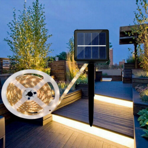 3M 5M Waterproof Solar Powered LED Light Strip Garden Outdoor Party Decorations
