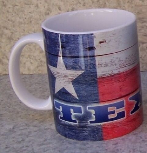 Coffee Mug Explore America Texas State Flag NEW 11 ounce cup with gift box