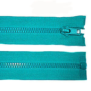 70cm Reißverschluss grob 5mm teilbar Kunststoff Krampe Zipper