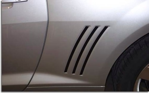 2008-2013 Chevy Camaro Side Vent Gill 3m Carbon Fiber vinyl With Free Bowtie