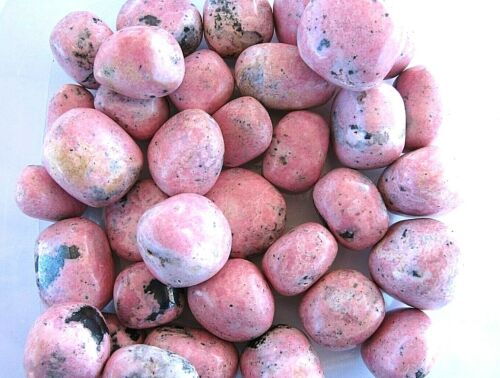 One Rhodocrosite Tumbled Stone Peru 25-30mm Healing Crystals by Cisco Traders 