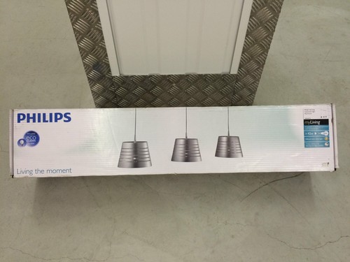 B-WARE Philips Pendelleuchte Humber Deckenlampe Licht Hängelampe 3x42W Alu NEU
