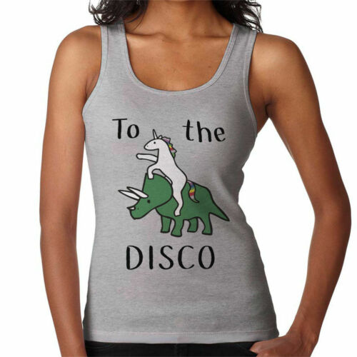 Unicorns Ride Dinosaurs To The Disco Women's Vest 