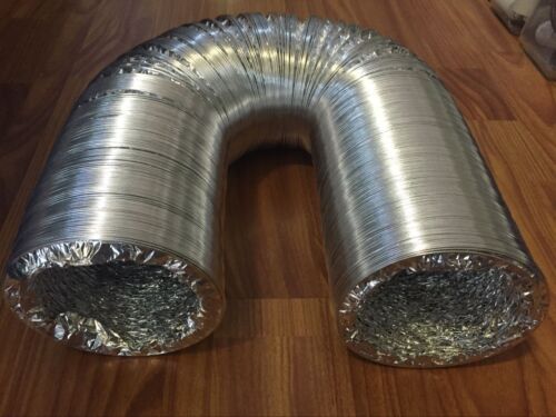12/" *10M Aluminum Foil Duct New //Telescopic Tube Exhaust Pipe Double-Sided 300mm