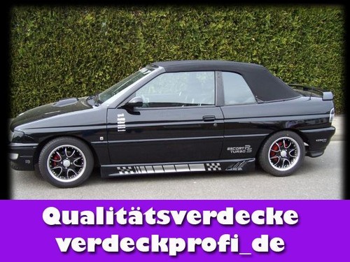 Herbstangebot Bj. 8//90-97 ALL schwarz Verdeckbezug neu A Ford Escort Verdeck