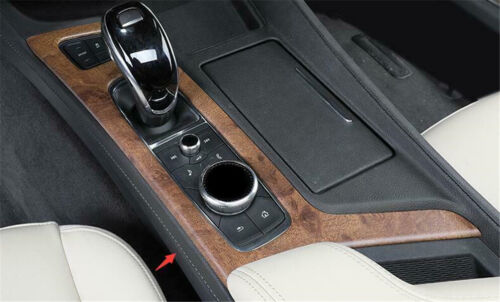 For Cadillac CT5 2019-2020 Sandal Wood Grain Console Gear Shift Frame Cover Trim