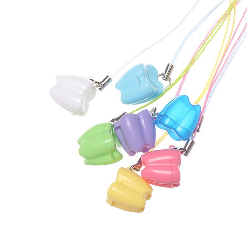 Gift New Plastic Multicolor Dental Clinic Baby Teeth Box False Tooth Case