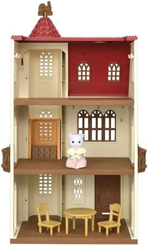 Calico Critters Sylvanian Families House with red roof elevator w//tracking JAPAN
