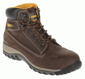 New Dewalt Hammer Leather Workwear Trainer Shoe Boot Steel Toe Cap